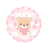 PLATO BABY SHOWER OSITO X6