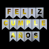 BANDERÍN FELIZ CUMPLEAÑOS 3 METROS