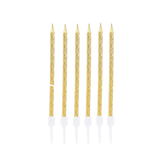 VELAS METALIZADAS X6