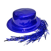 GORRO CHAPLIN BRILLANTE CON PELO COLORES SURTIDOS