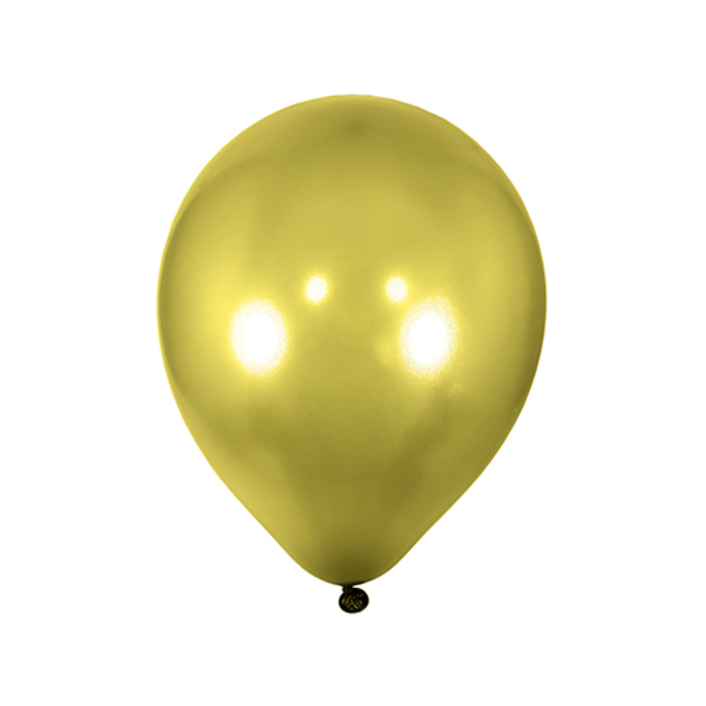 GLOBO #9 DORADO METAL X25