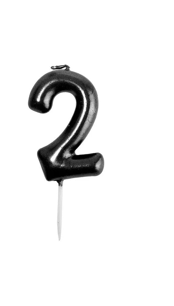 VELA NUMERO 2 NEGRA