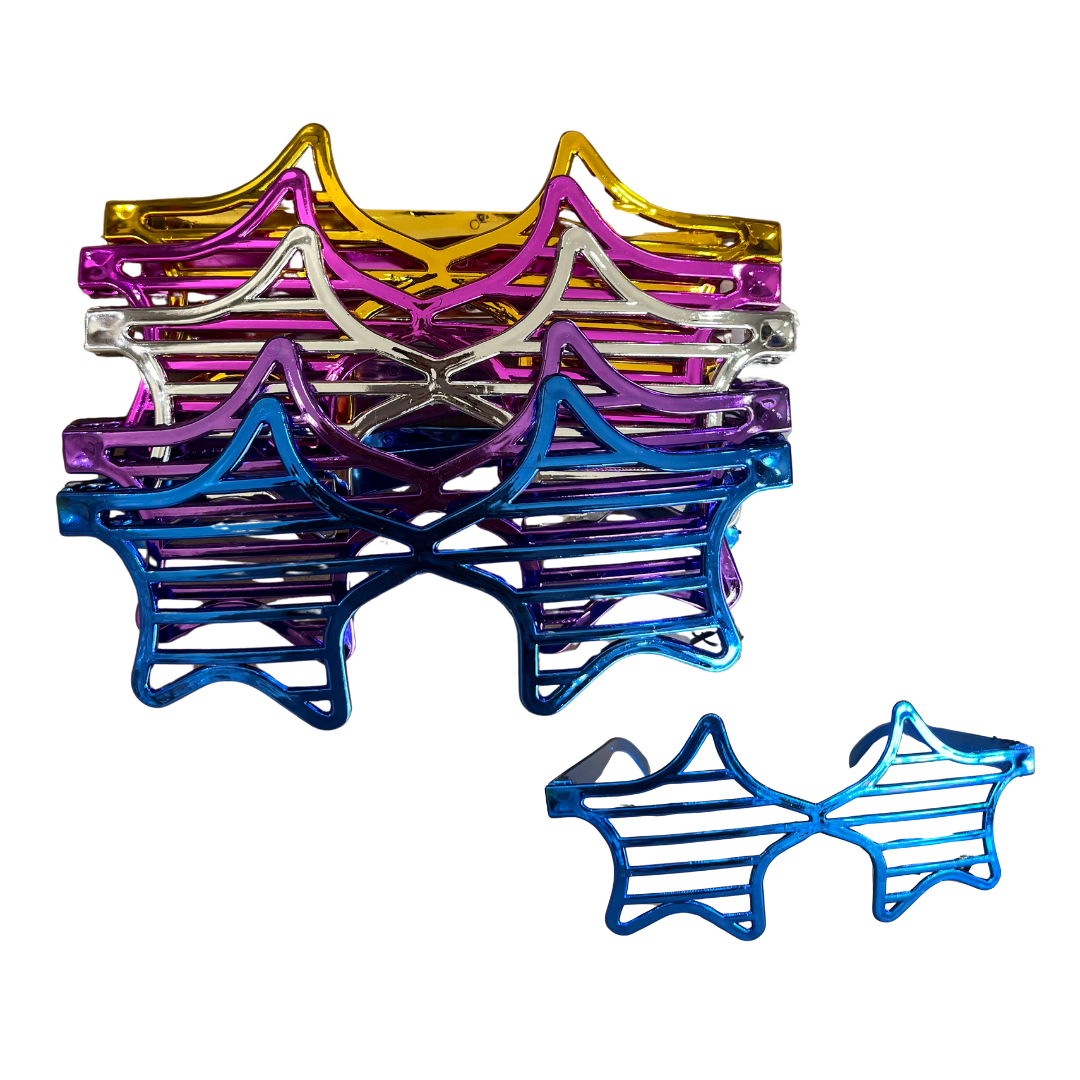 Lente estrella metalizado x5