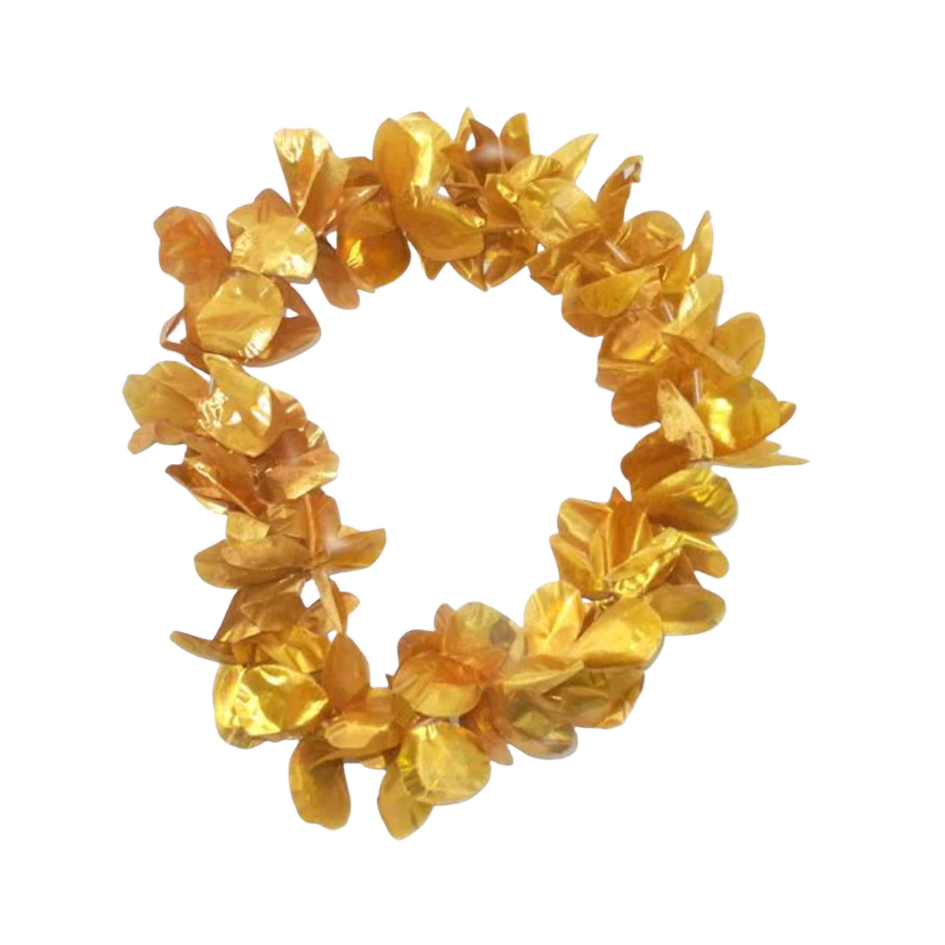 Collar Hawaiano Dorado x 4un