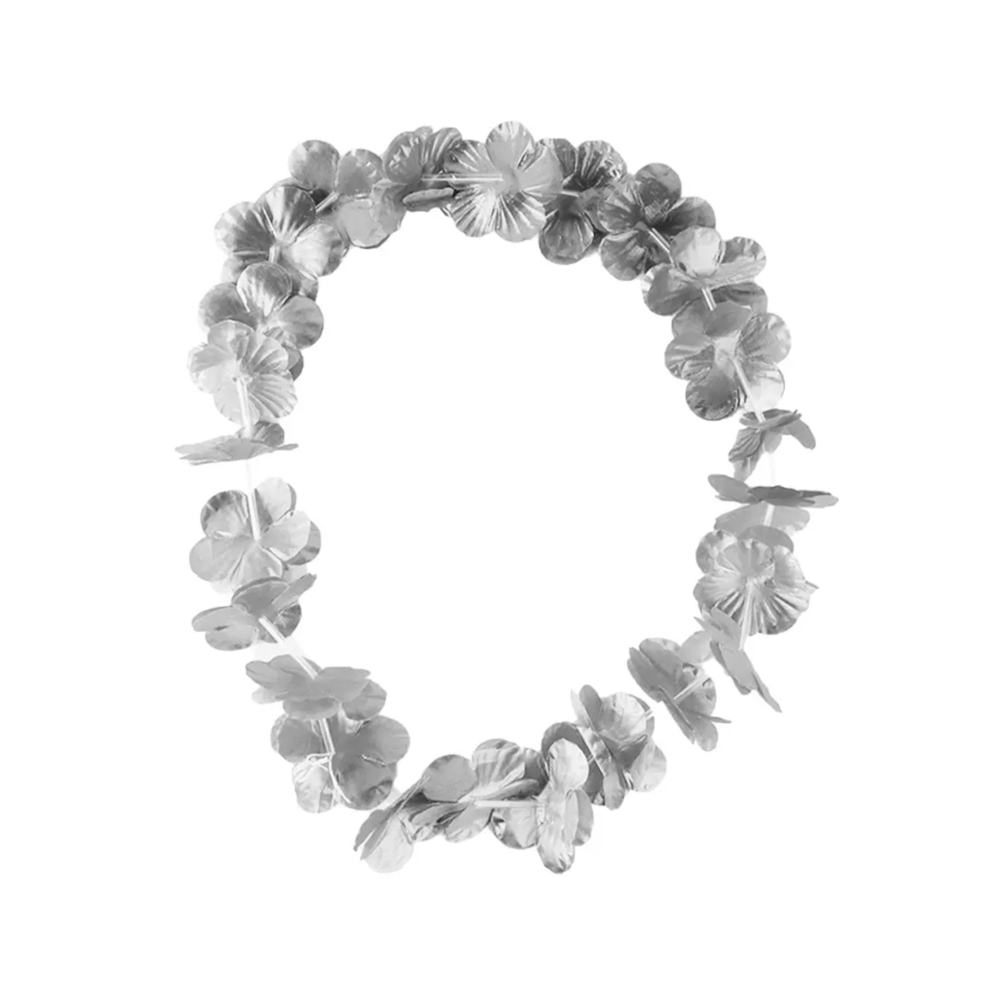 Collar Hawaiano Plateado