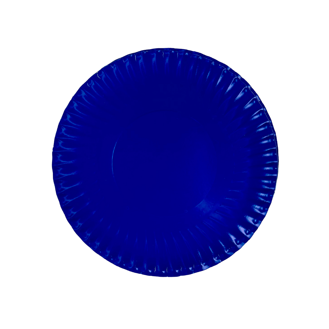 PLATO CARTON AZUL X50 18CM