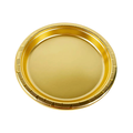 Plato Metalizado Dorado x 10un