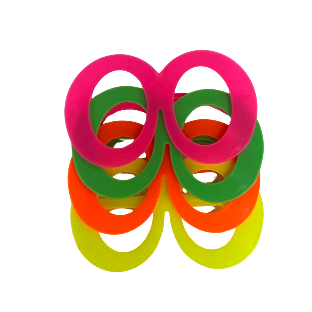 Lente fluor ovalado x4