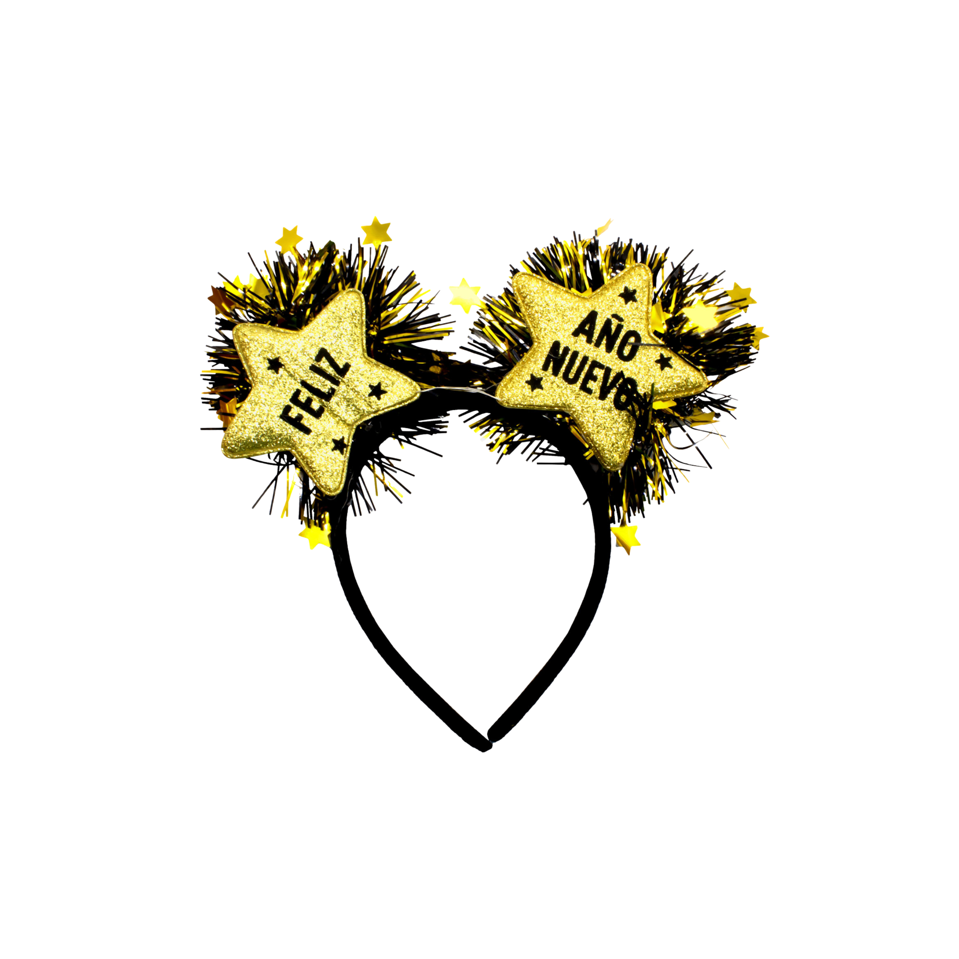 Cintillo Feliz Año Nuevo Estrellas Led