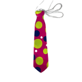Corbata flúor círculos x6