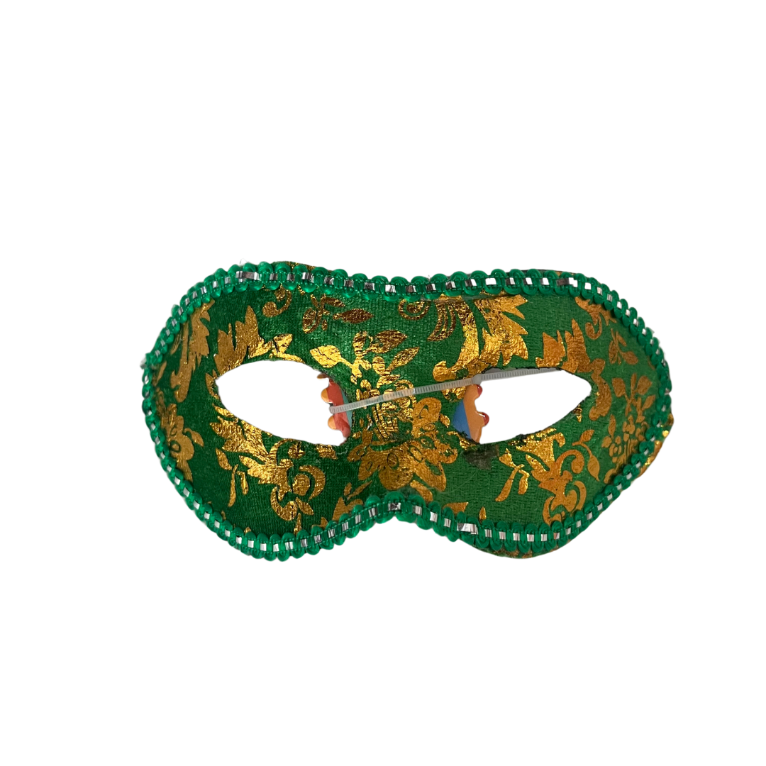 Antifaz borde brillante verde