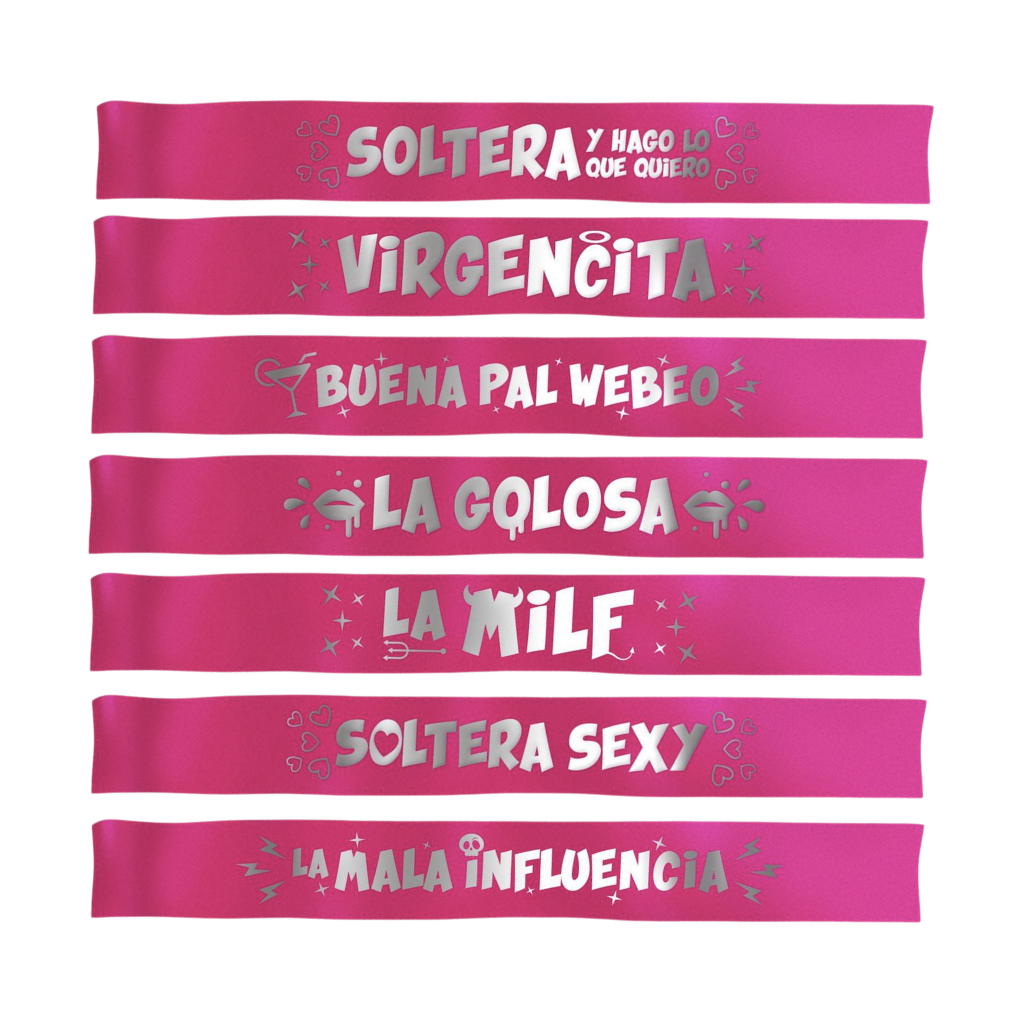 PACK 7 BANDAS FRASES DIVERTIDAS