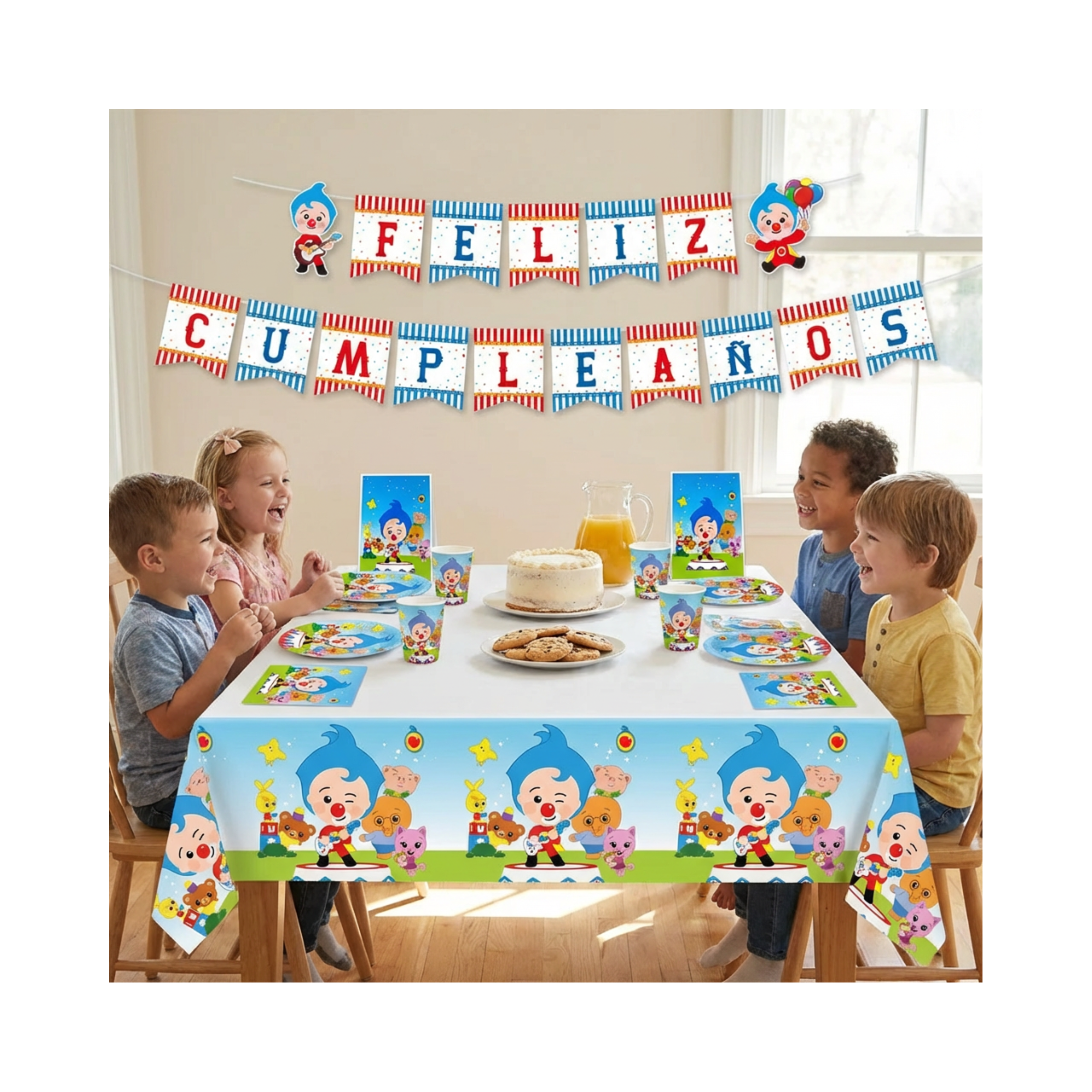 pack cumpleaños plim plim completo decoracion mesa infantil