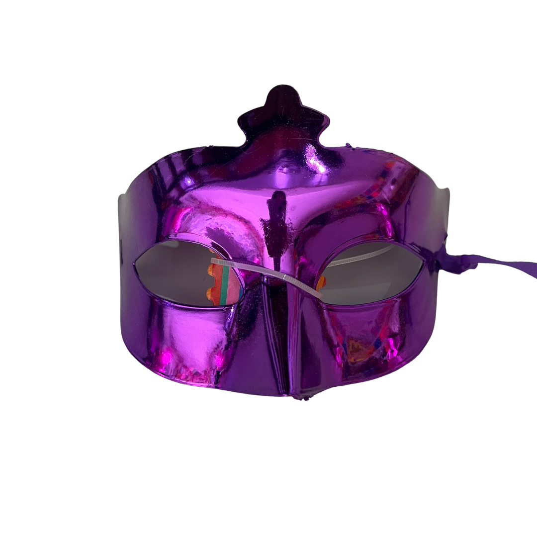 Antifaz liso morado x1