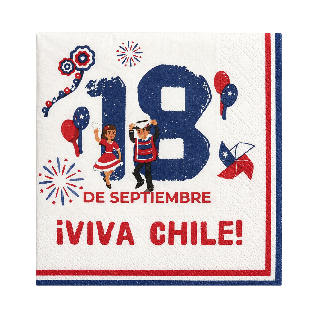Servilleta “18 De Septiembre” x10 Unidades