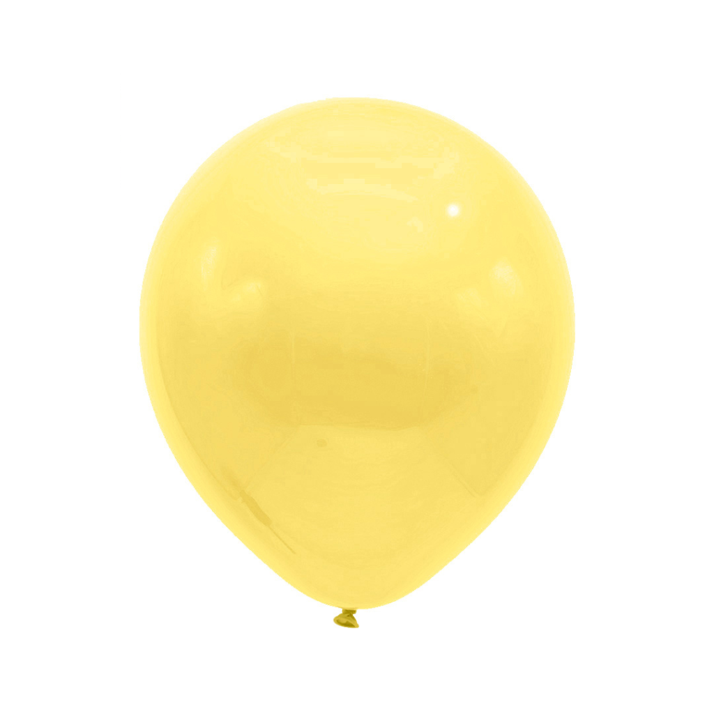 GLOBO #12 PASTEL AMARILLO X25