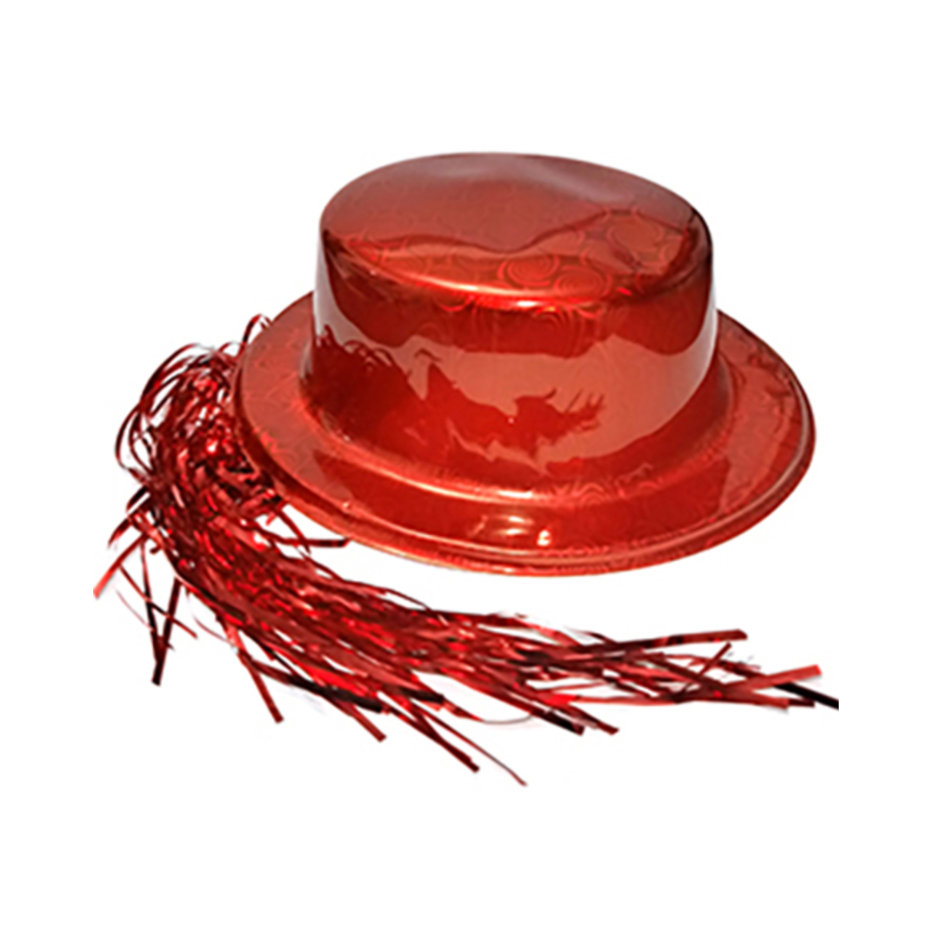 GORRO CHAPLIN BRILLANTE CON PELO COLORES SURTIDOS