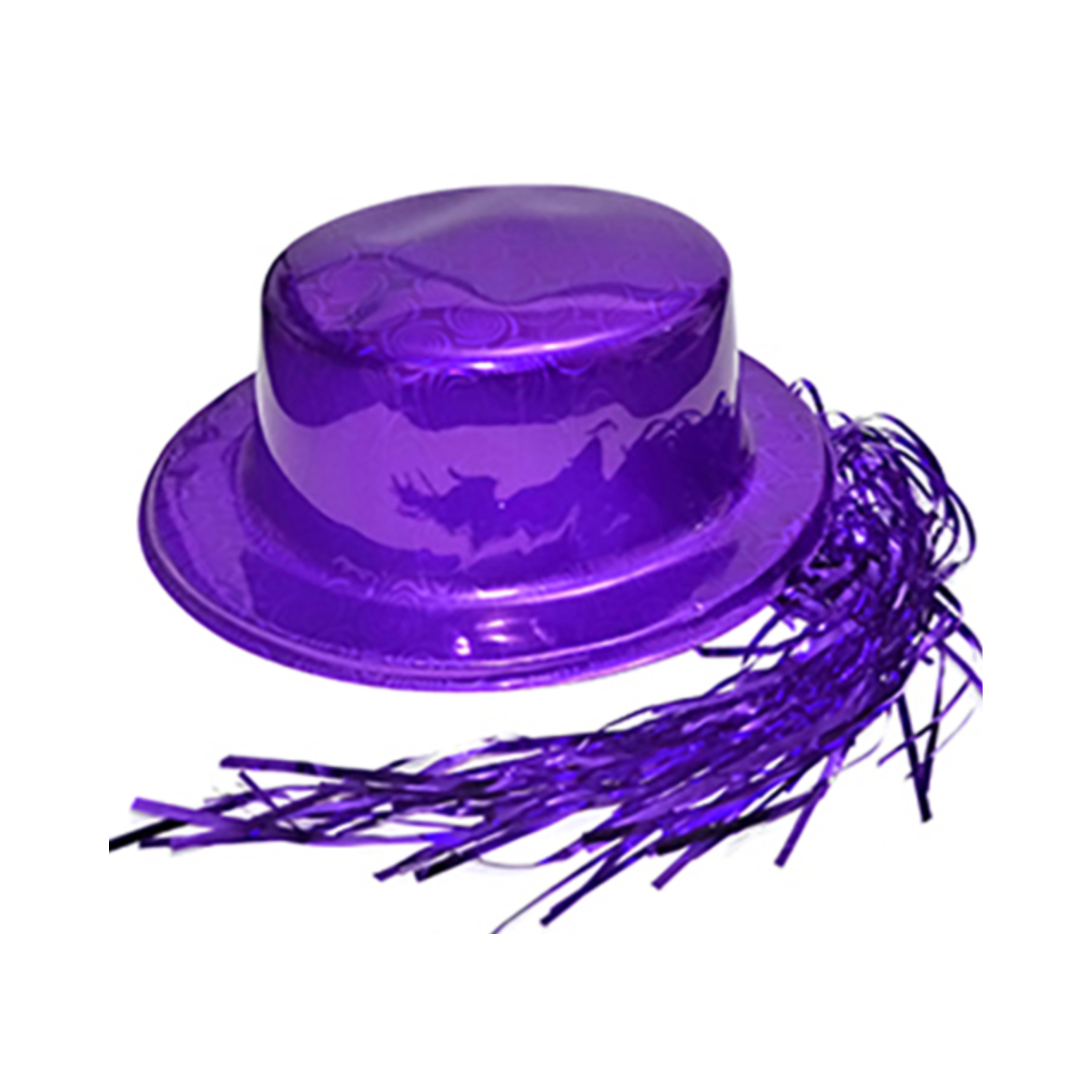 GORRO CHAPLIN BRILLANTE CON PELO COLORES SURTIDOS