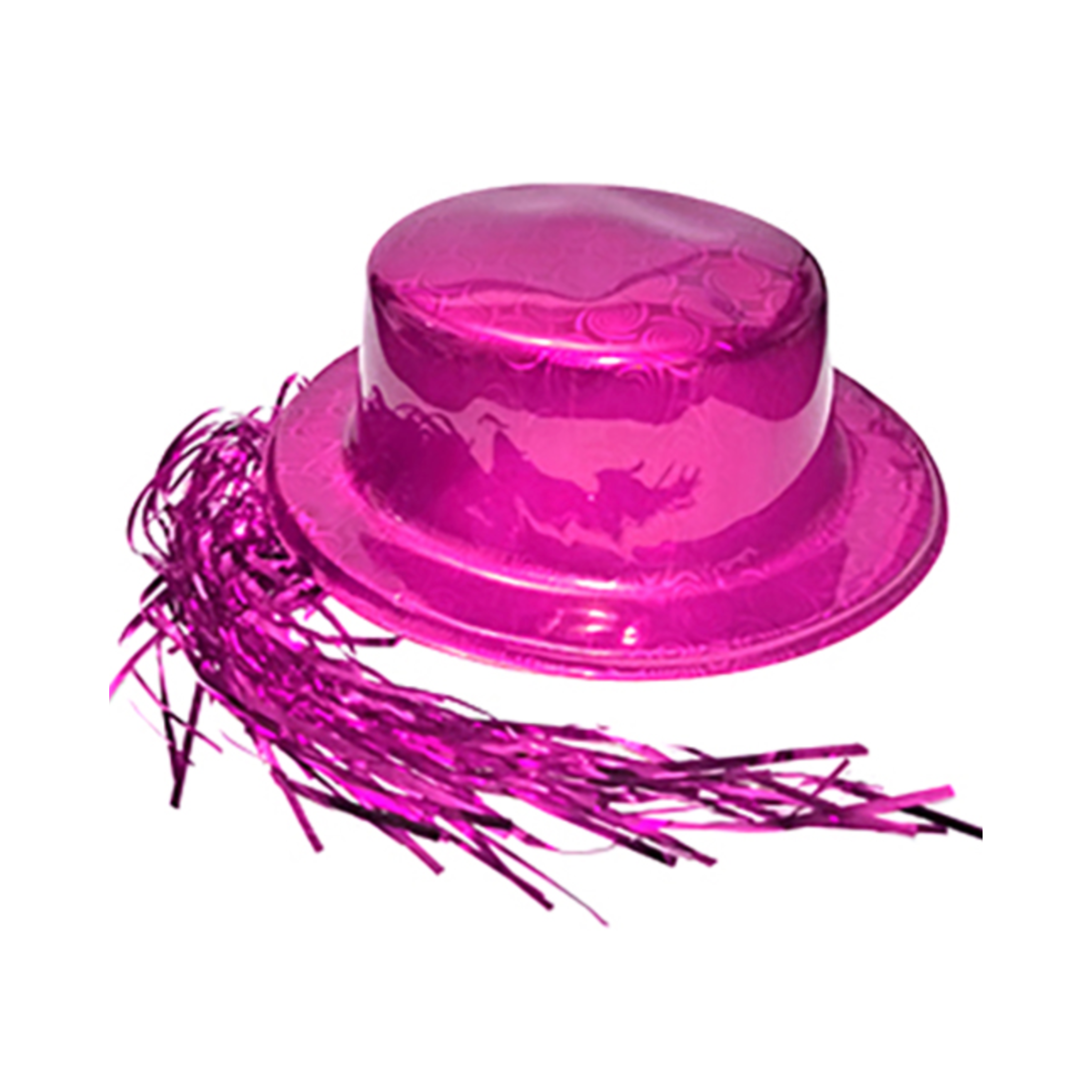 GORRO CHAPLIN BRILLANTE CON PELO COLORES SURTIDOS