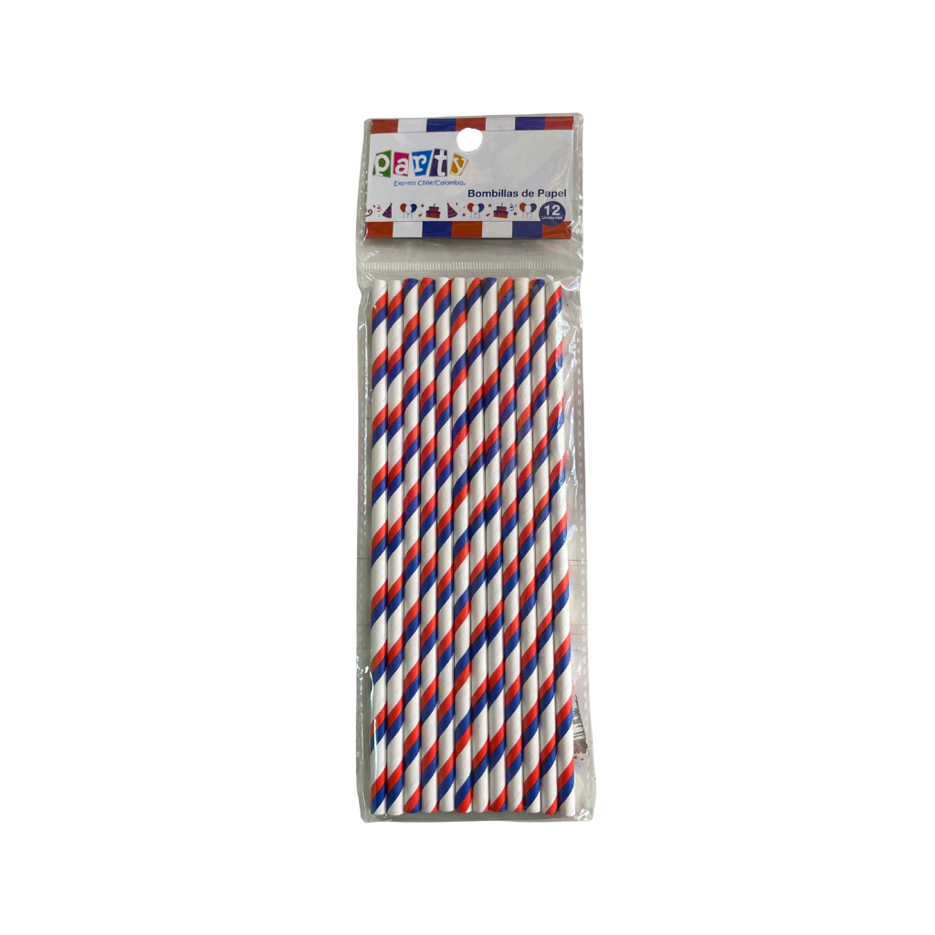 BOMBILLA PAPEL X 12 TRICOLOR