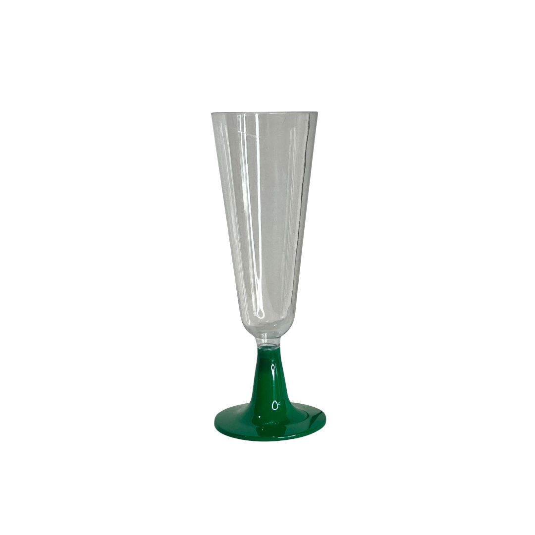 COPA FLAUTA COLOR VERDE OSCURO X6