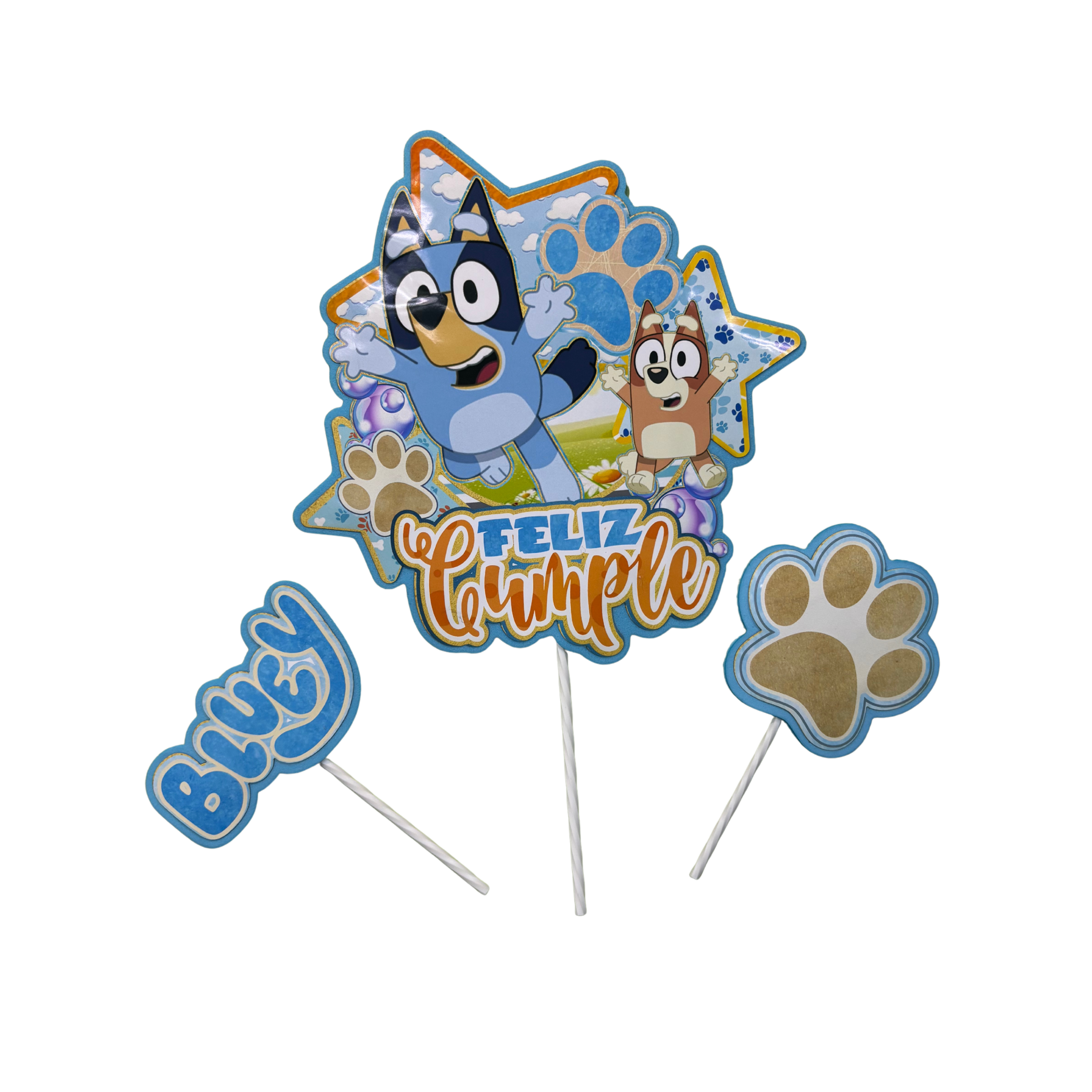 TOPPER DECORATIVO PARA TORTA BLUEY