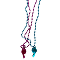 Collar beads silbato x2