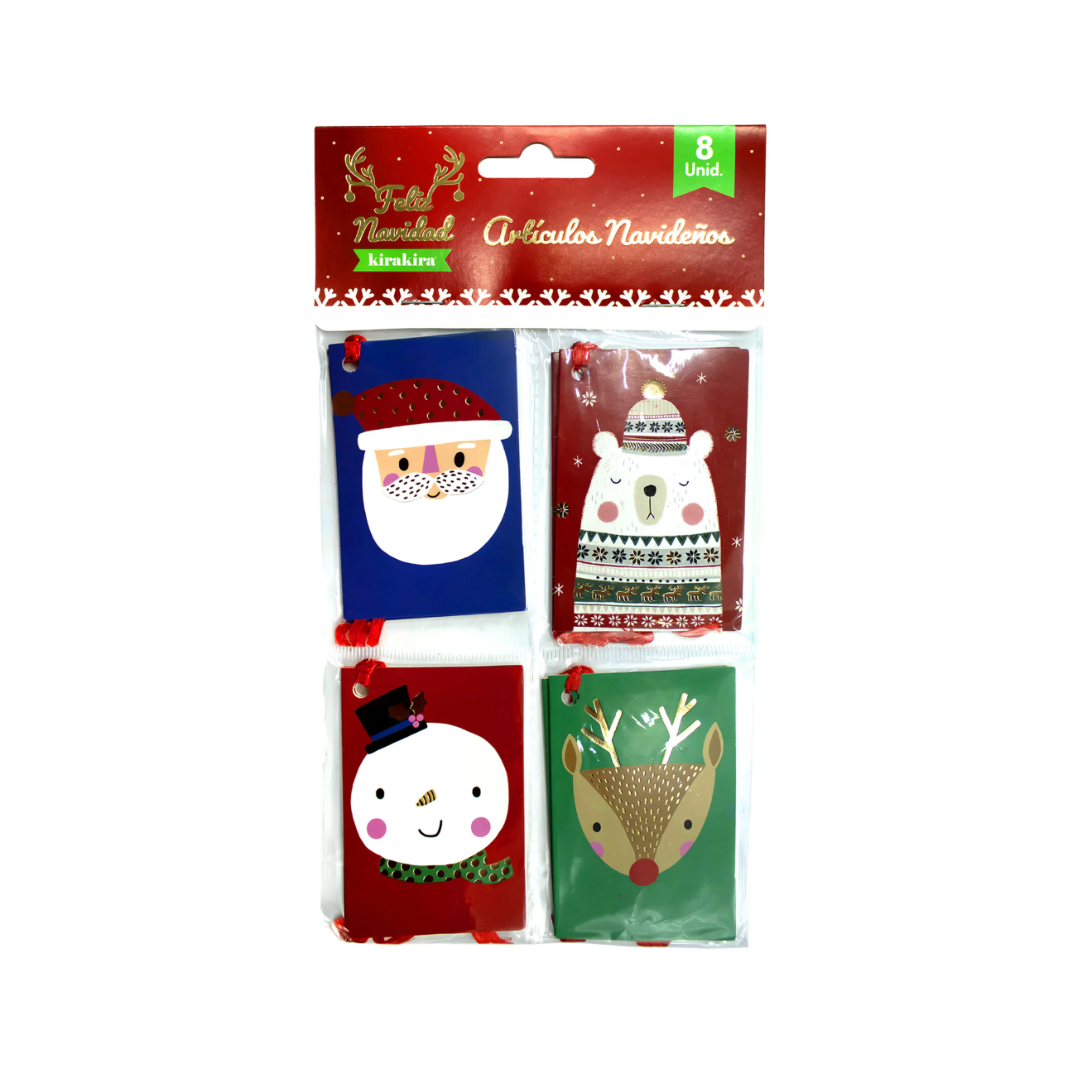 Tags Navideños x 8un