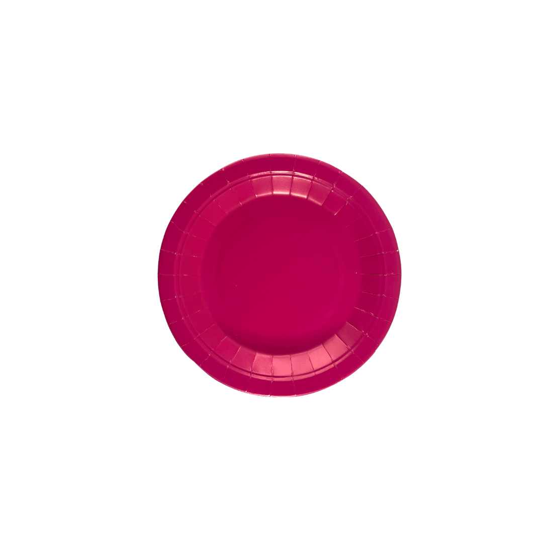 PLATO CARTON FUCSIA X10 18CM