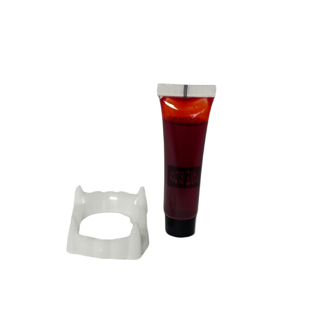 SET VAMPIRO DIENTES Y SANGRE