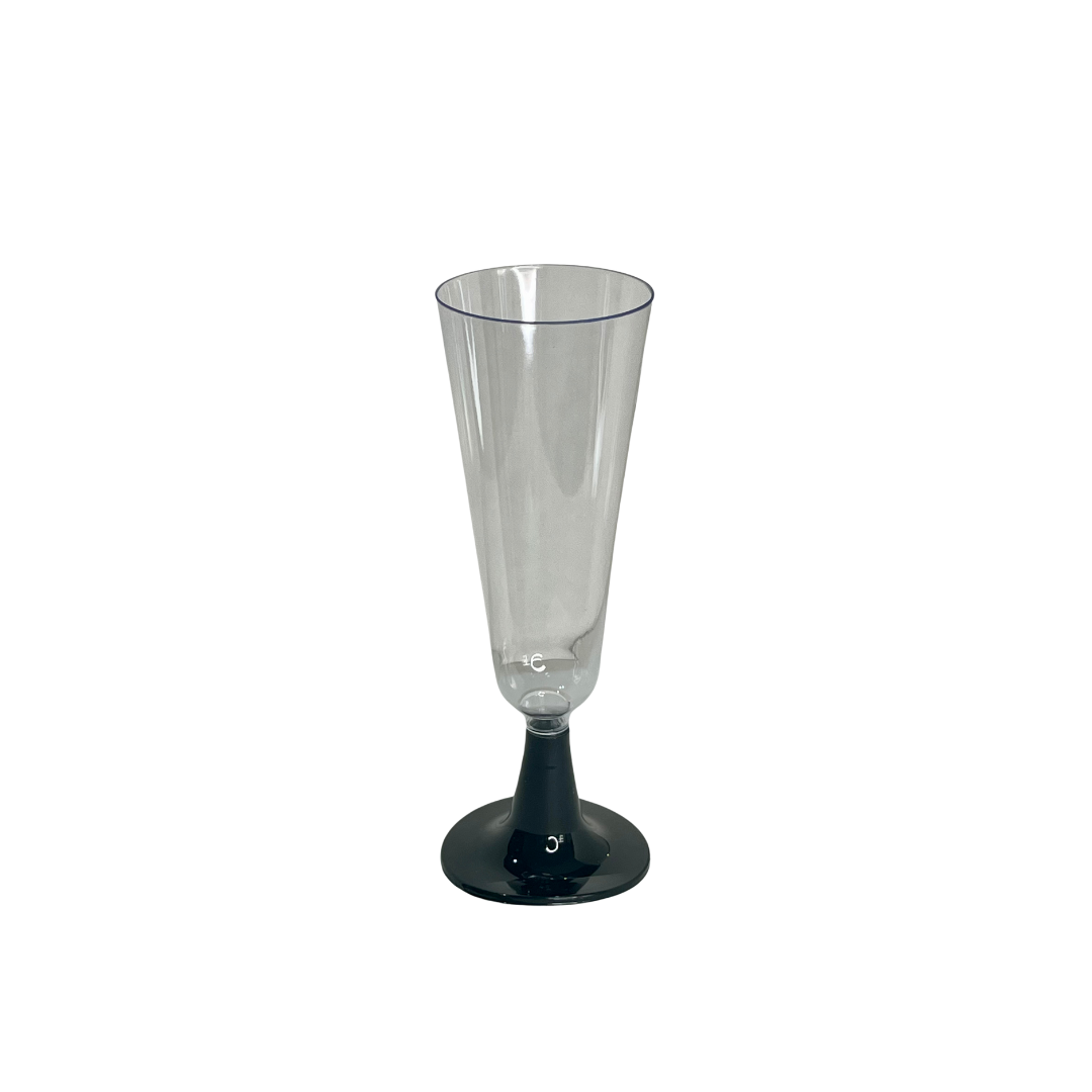 COPA FLAUTA COLOR NEGRO X6