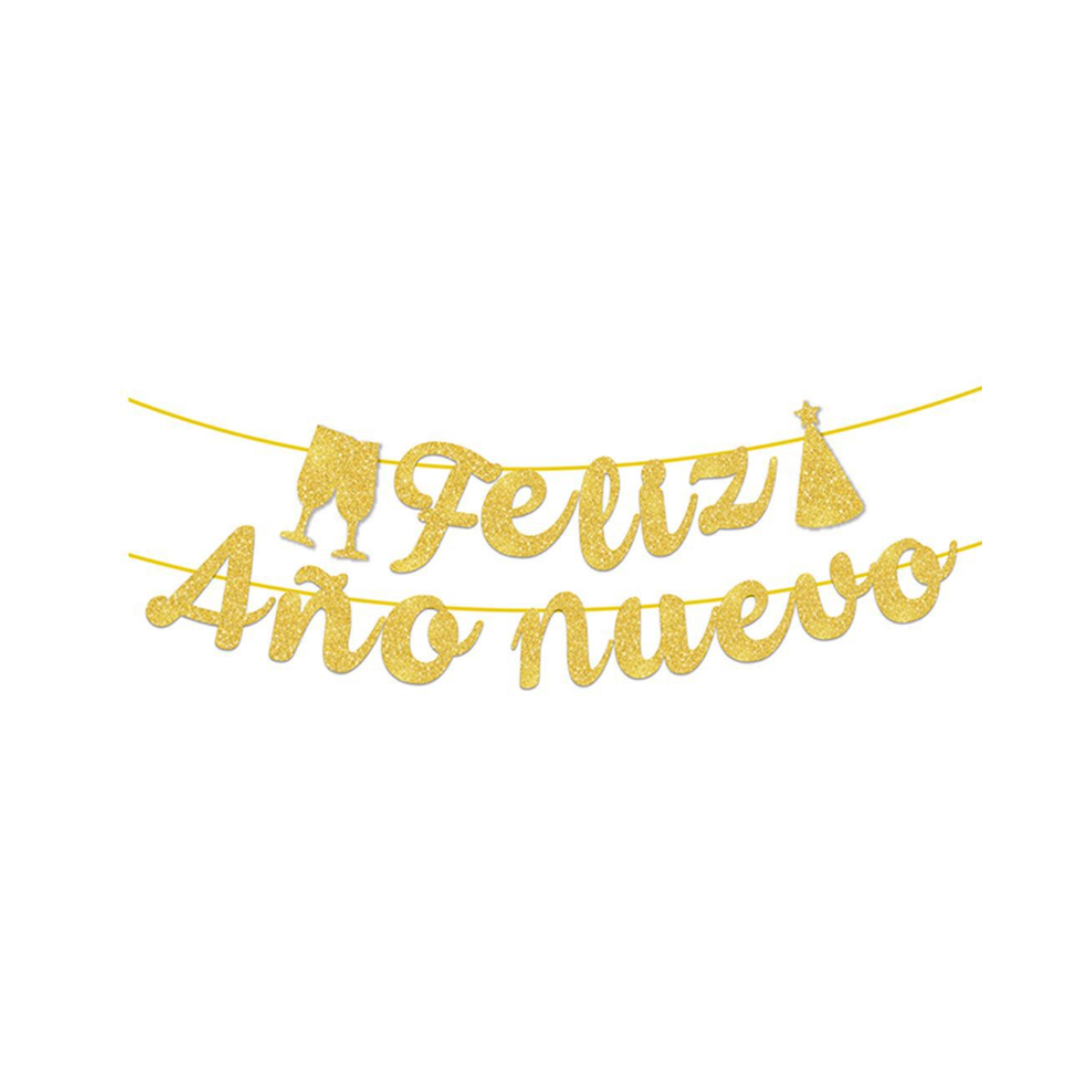 Guirnalda Brillante Feliz Año Nuevo