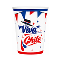Vaso Cartón Viva Chile Tricolor x6 Unidades