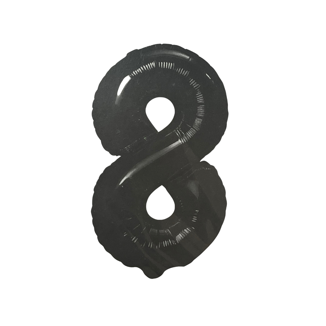 GLOBO METALICO 32" NEGRO #8