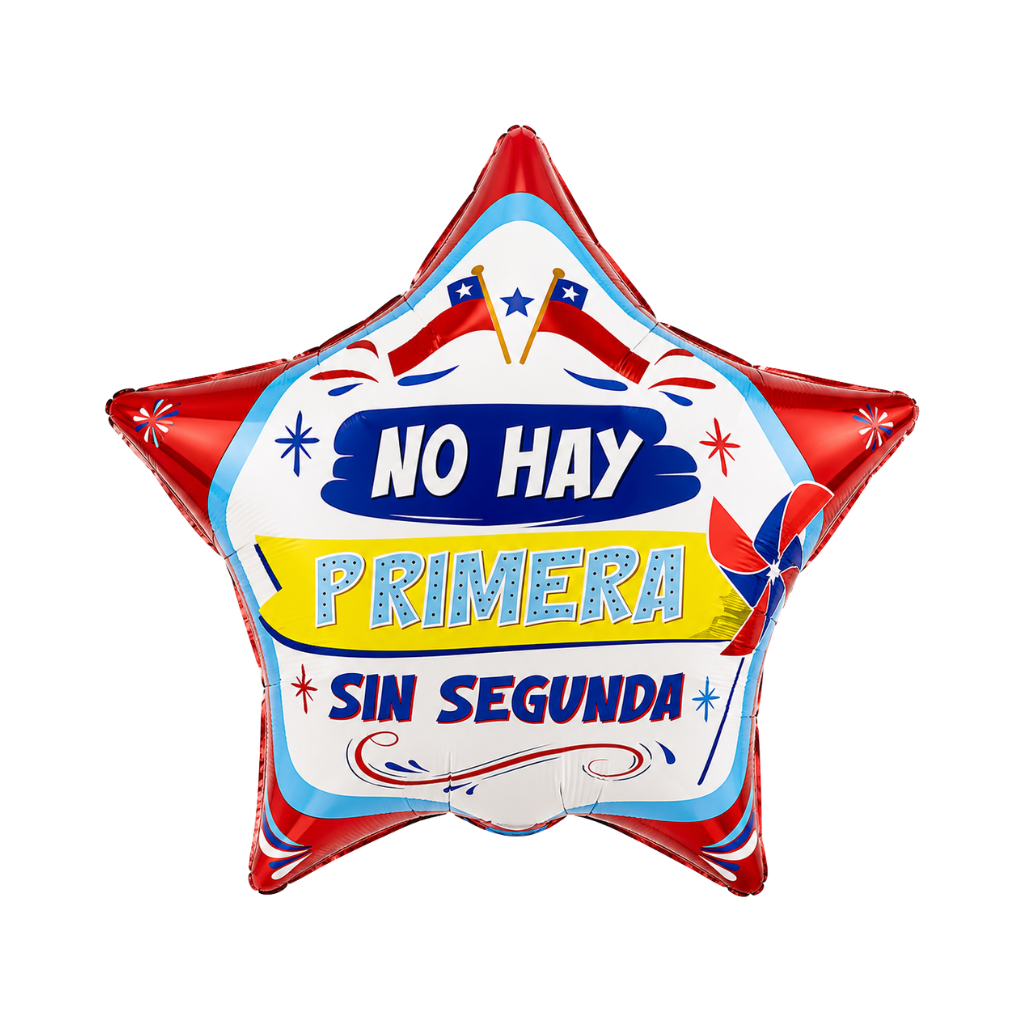 Globo Mylar “No Hay Primera Sin Segunda”