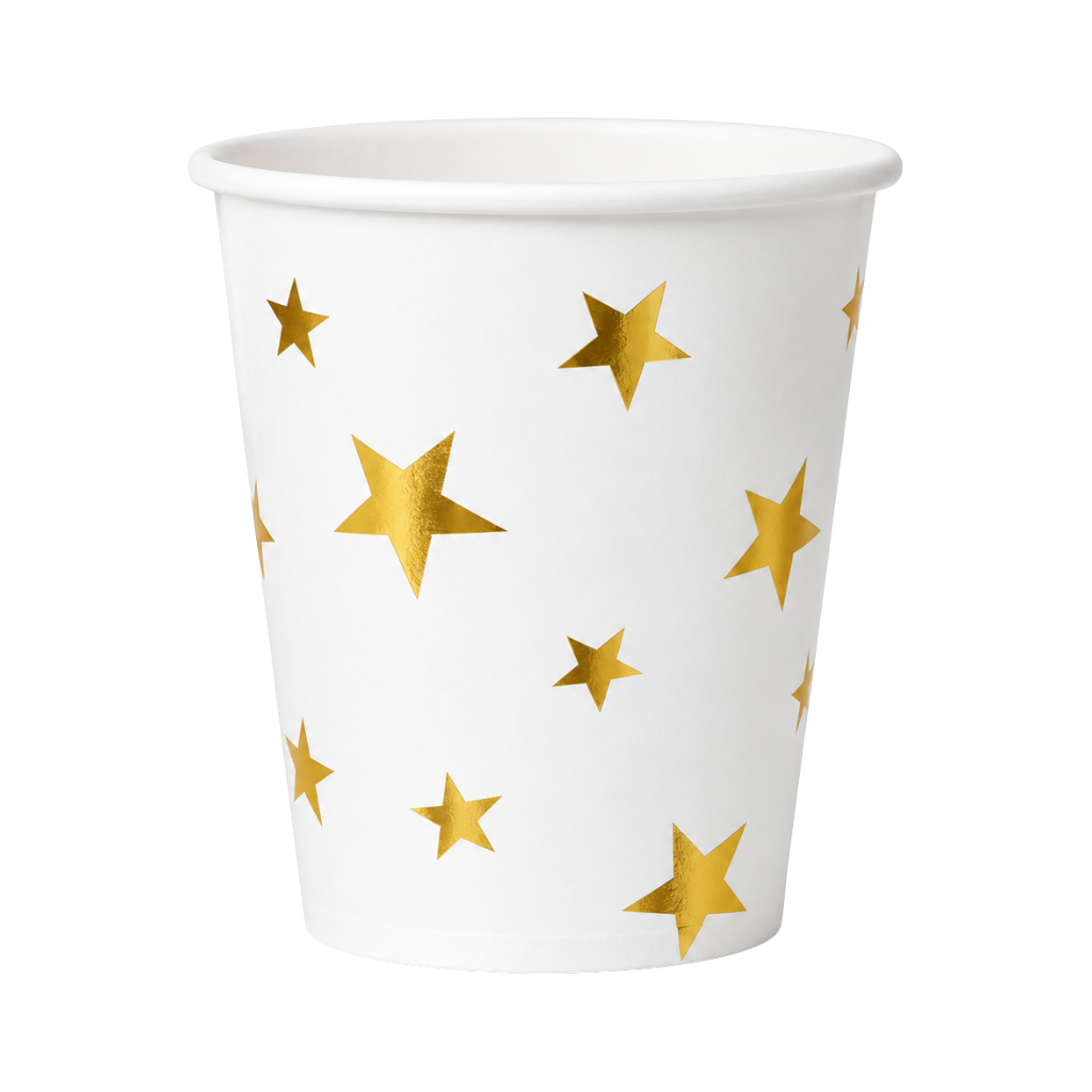 Vaso Cartón Estrella 250 Ml x6 Unidades