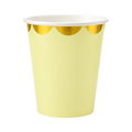 Vaso Cartón Pastel Dorado 200 Ml x6 Unidades
