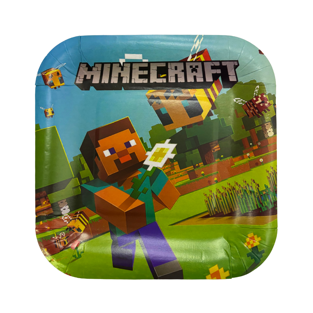 PLATO MINECRAFT 6 UNIDADES