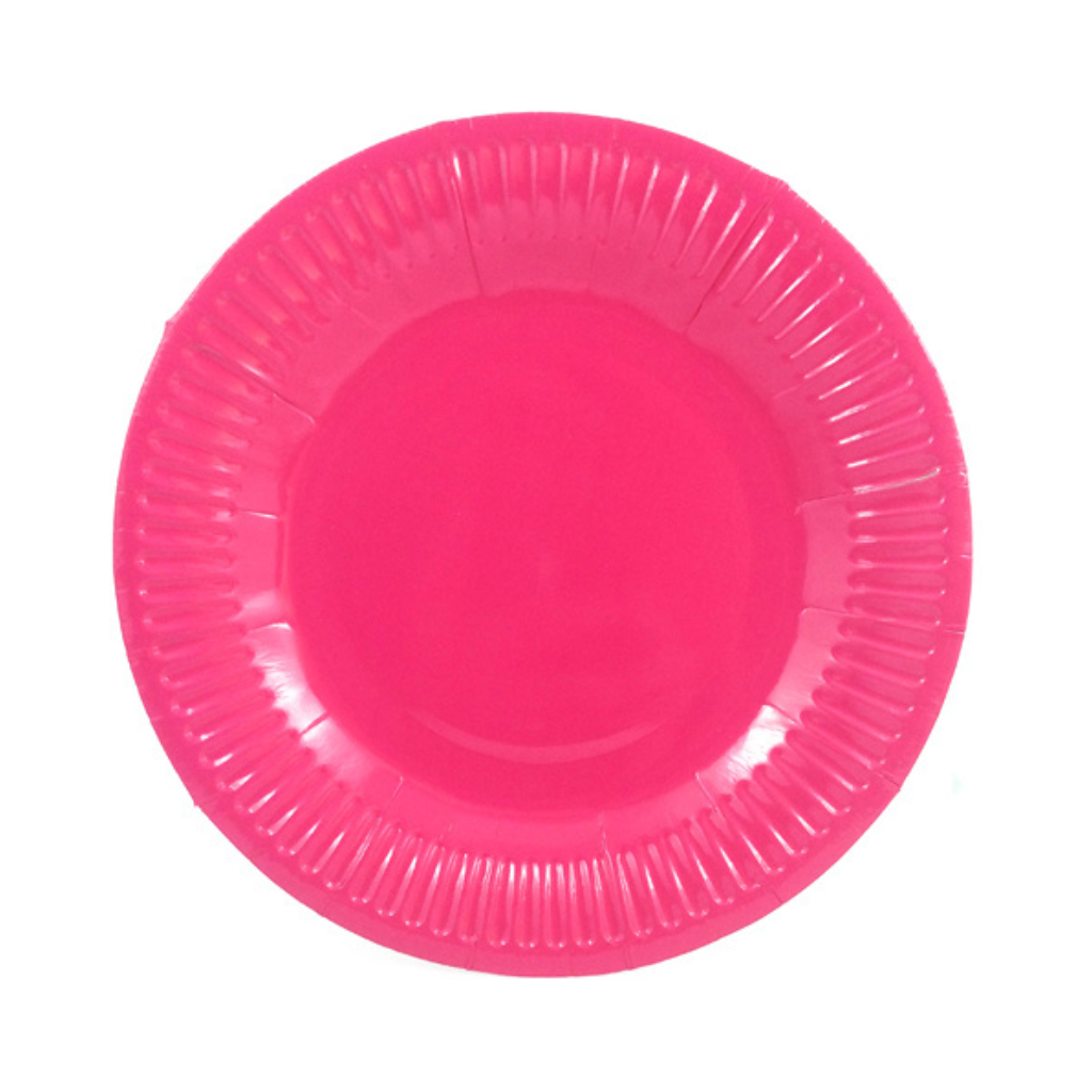 Platos de Cartón Colores 18 cm x10 Unidades