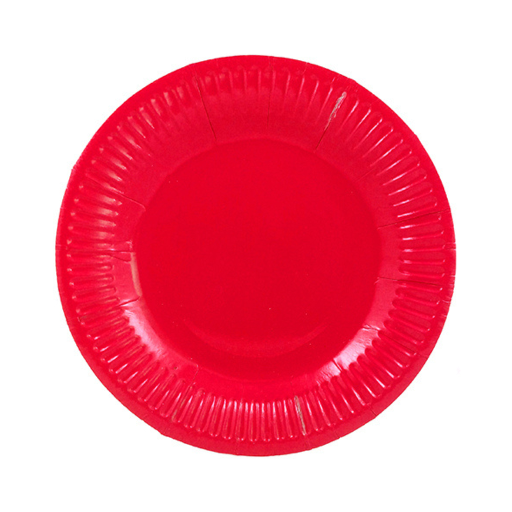 Platos de Cartón Colores 18 cm x10 Unidades