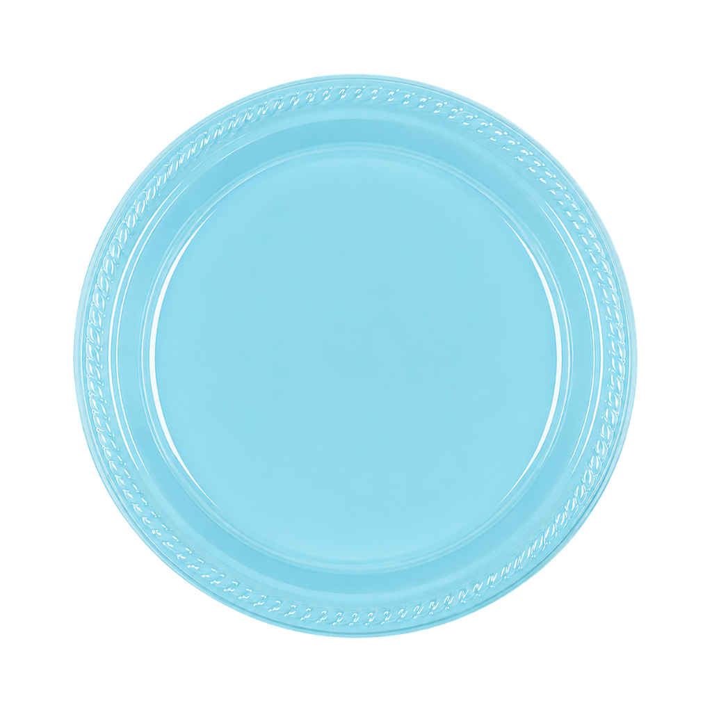 Platos Plásticos de Colores 18 cm x10 Unidades