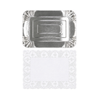 Bandeja Rectangular con Blonda 29x39 cm