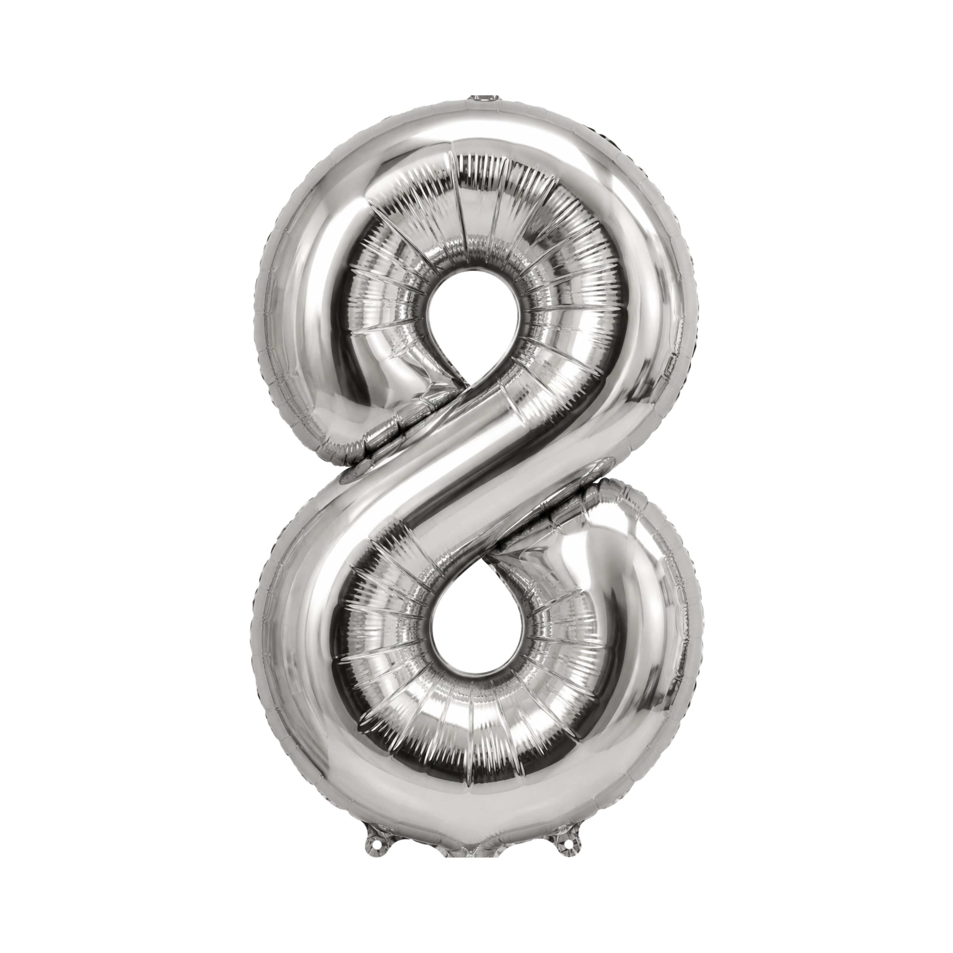 Globo Número Plateado 32"