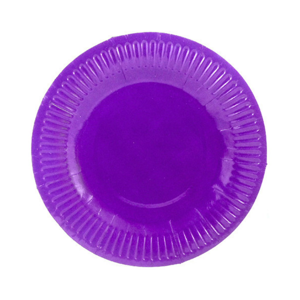 Platos de Cartón Colores 18 cm x25 Unidades