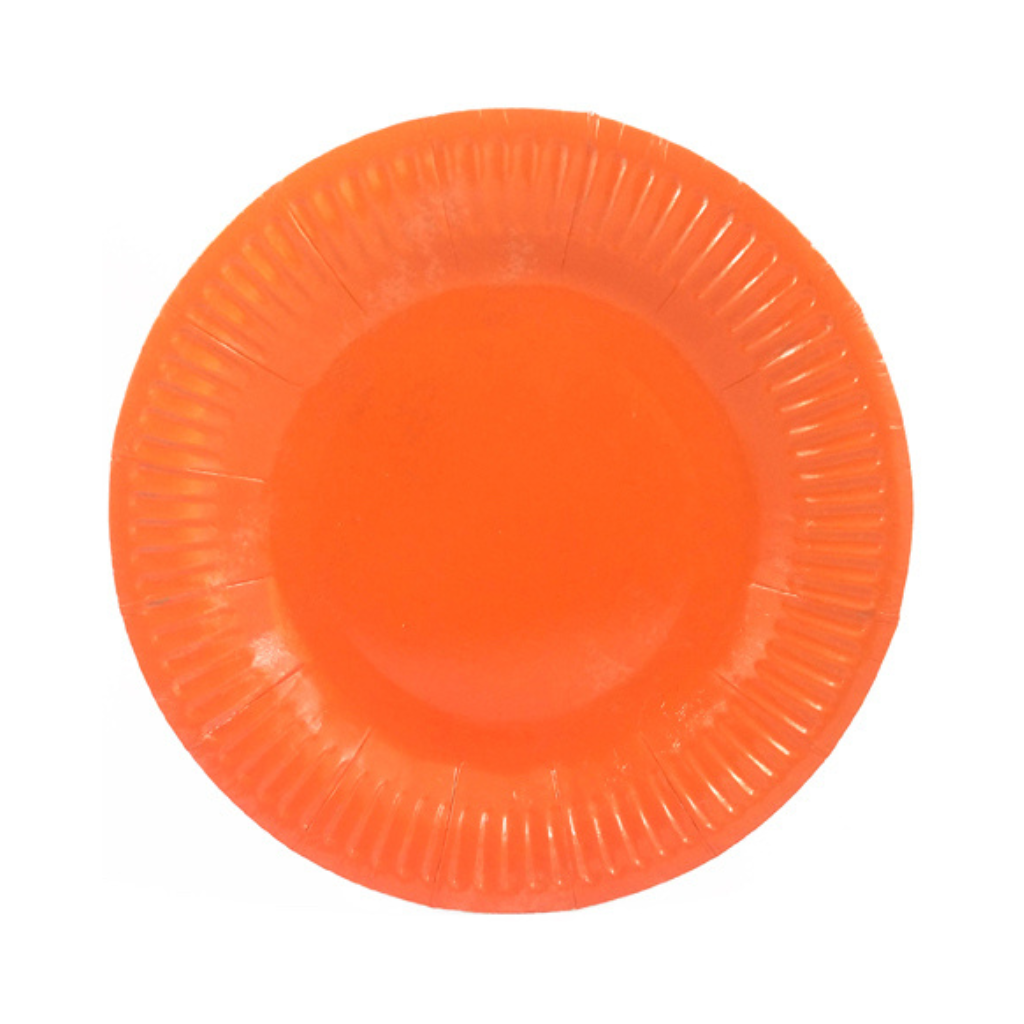 Platos de Cartón Colores 18 cm x25 Unidades