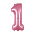 Globo Número Rosado Pastel 32"