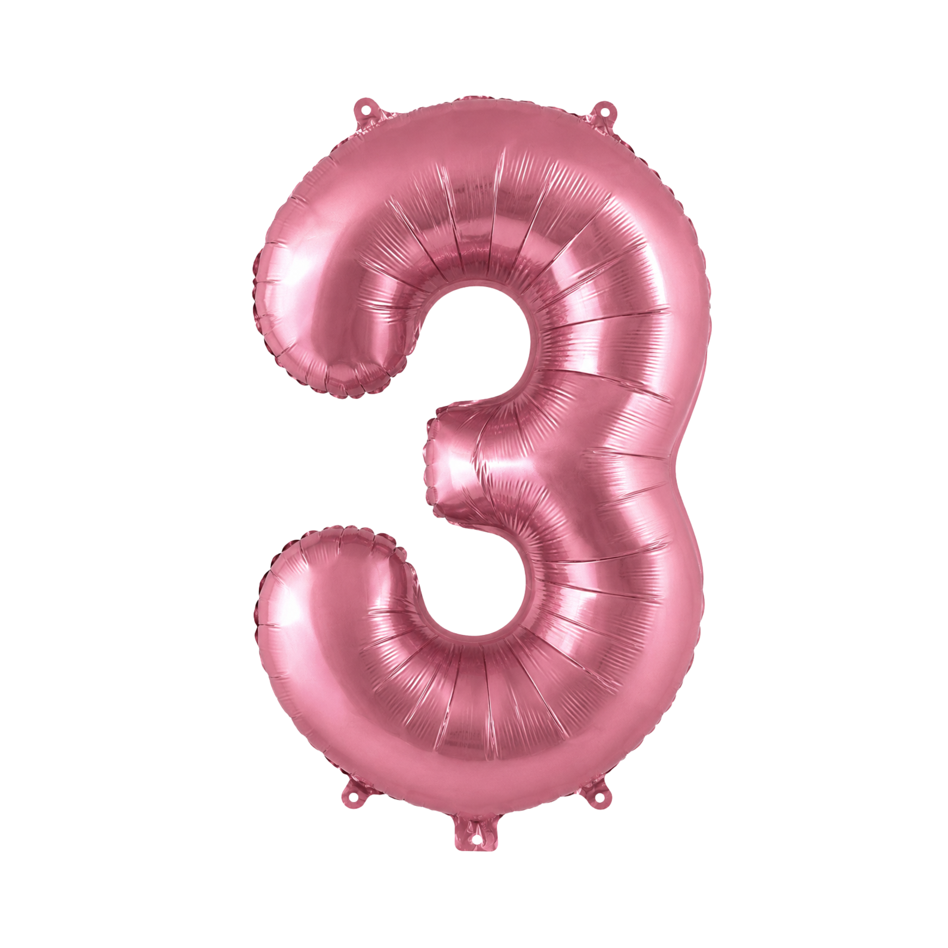 Globo Número Rosado Pastel 32"