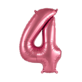 Globo Número Rosado Pastel 32"