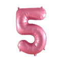 Globo Número Rosado Pastel 32"