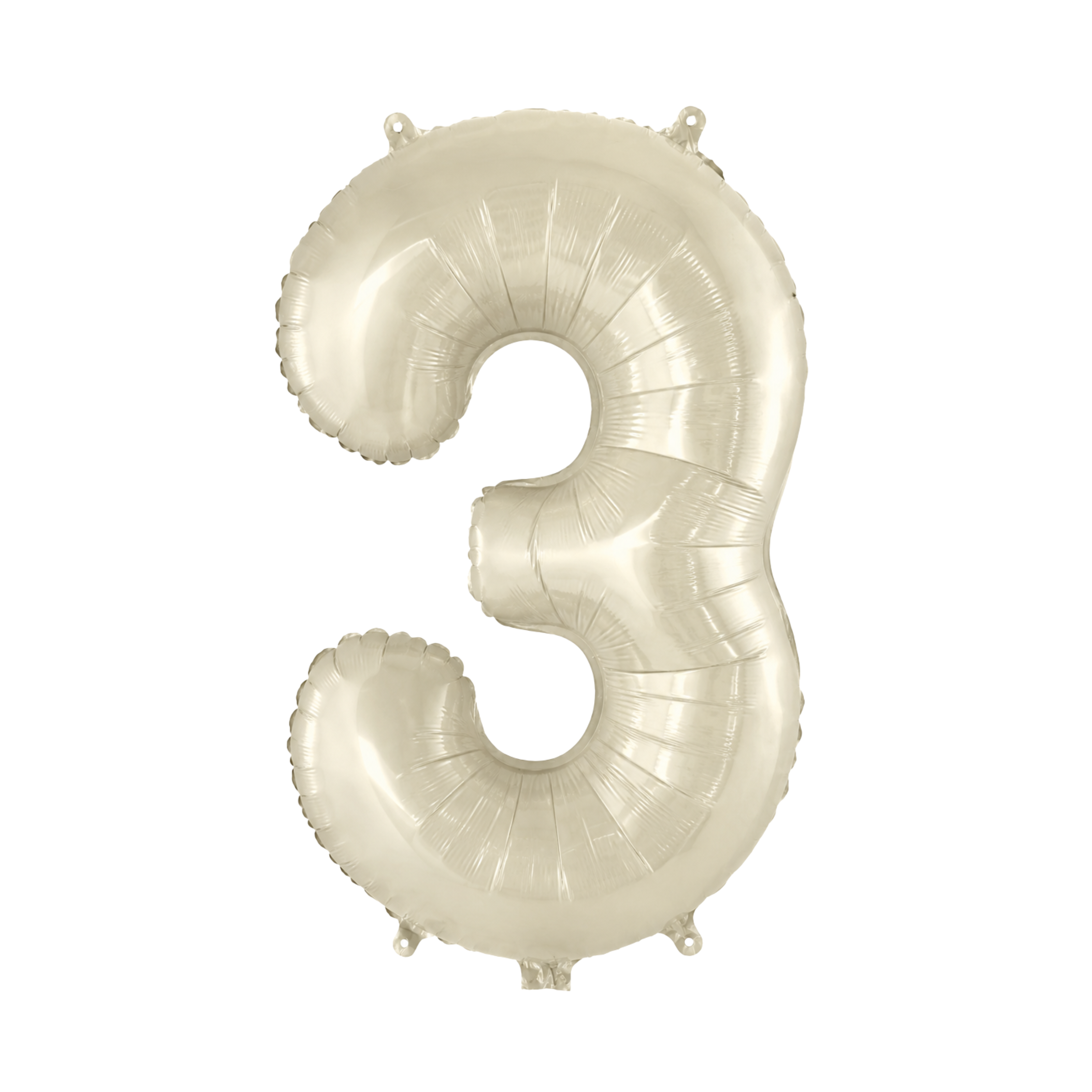 Globo Número Beige 32"